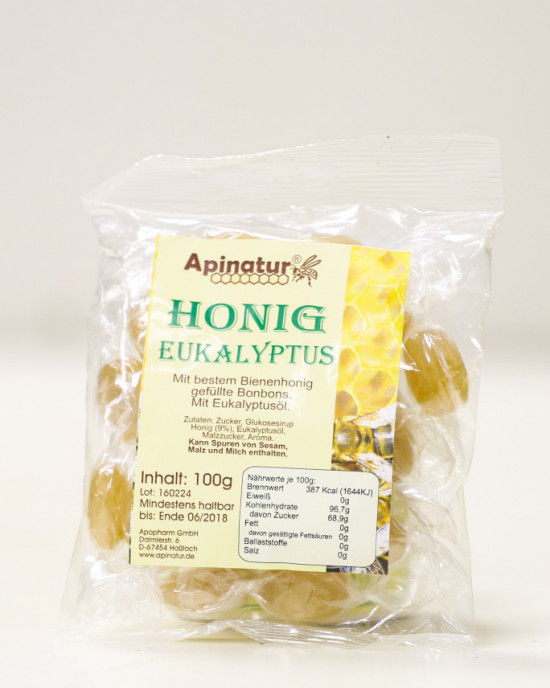 Honig-Eukalyptus-Bonbon, 90g