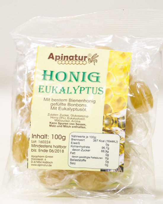 Honig-Eukalyptus-Bonbon, 90g
